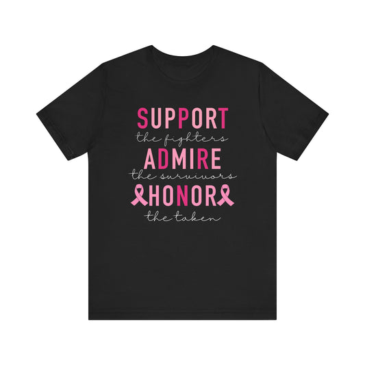 Support the fighters BC shirt BELLA + CANVAS