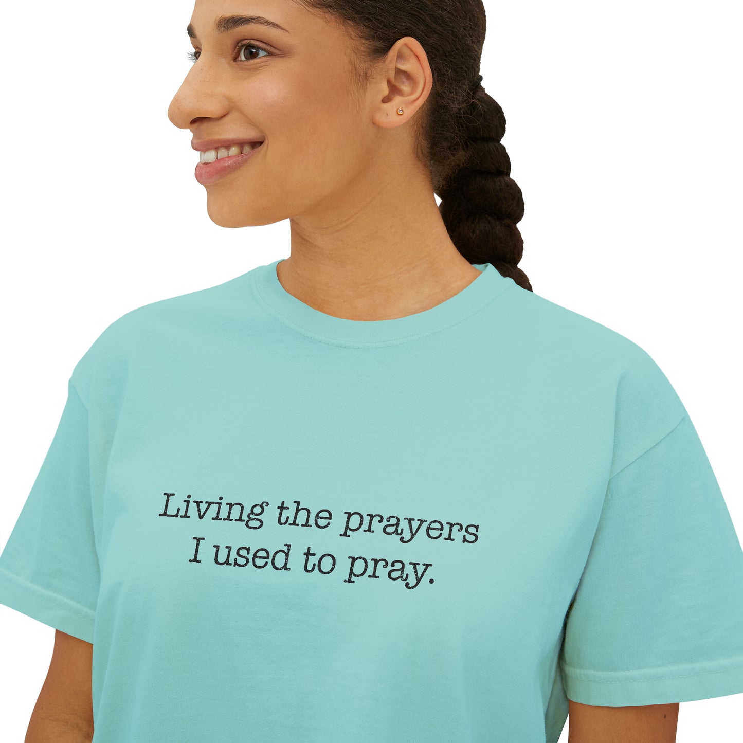 Women's Living The Prayers Boxy Tee